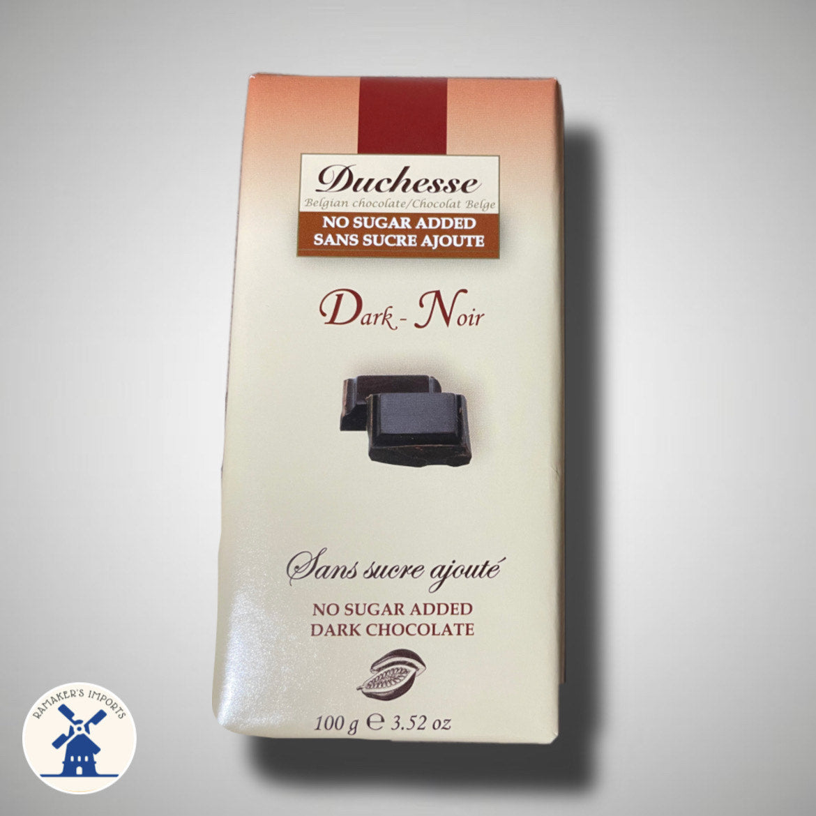 Duchesse SUGAR FREE Belgian Dark Chocolate