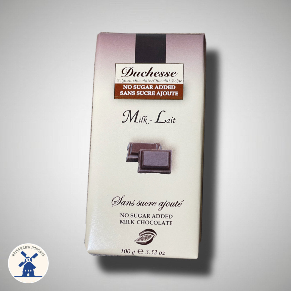 Duchesse SUGAR FREE Belgian Milk Chocolate