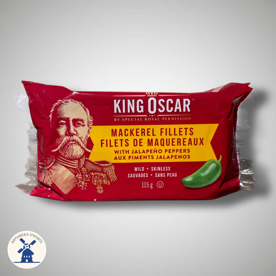 King Oscar Mackerel Fillets with Jalapeno Peppers