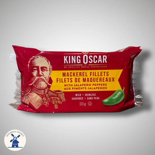 King Oscar Mackerel Fillets with Jalapeno Peppers