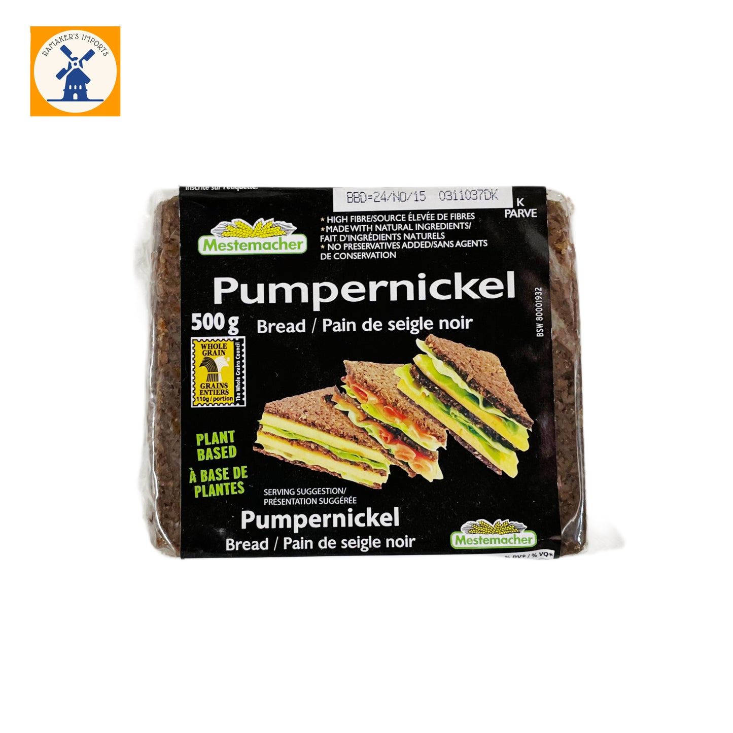 Mestermacher Pumpernickel Rye Bread