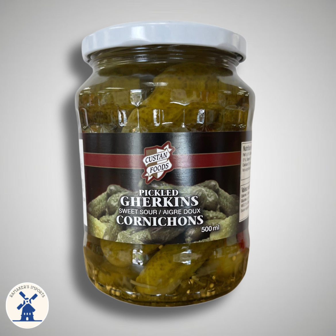Custan Foods Sweet and Sour Gherkins