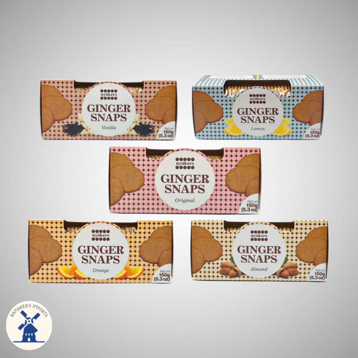 Nyakers Ginger Snaps (5 flavours)