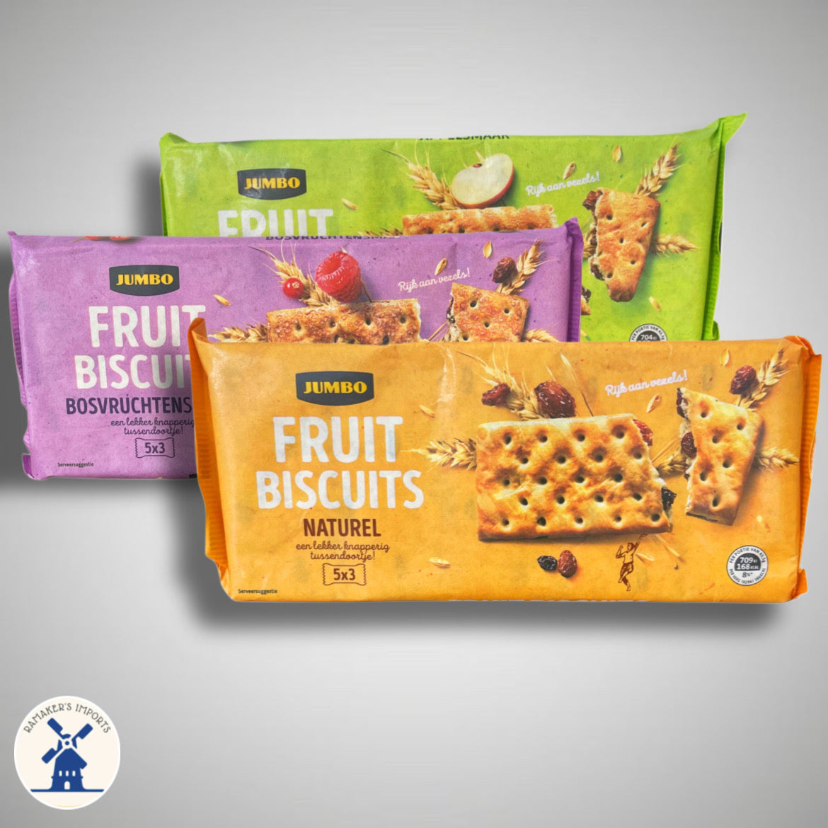 Jumbo Fruit Biscuits Now 262 gr