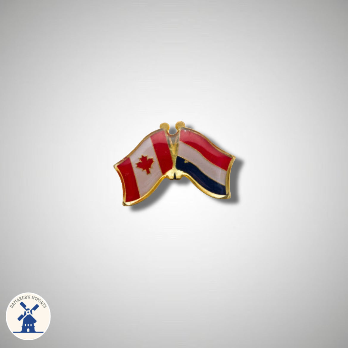 Canada/Dutch Flag Pin