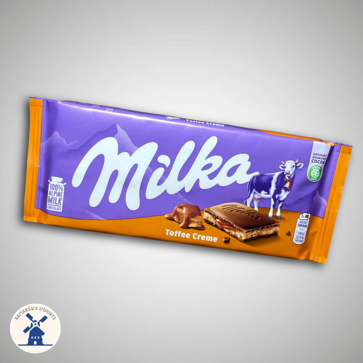 Milka Toffee Creme Chocolate Bar