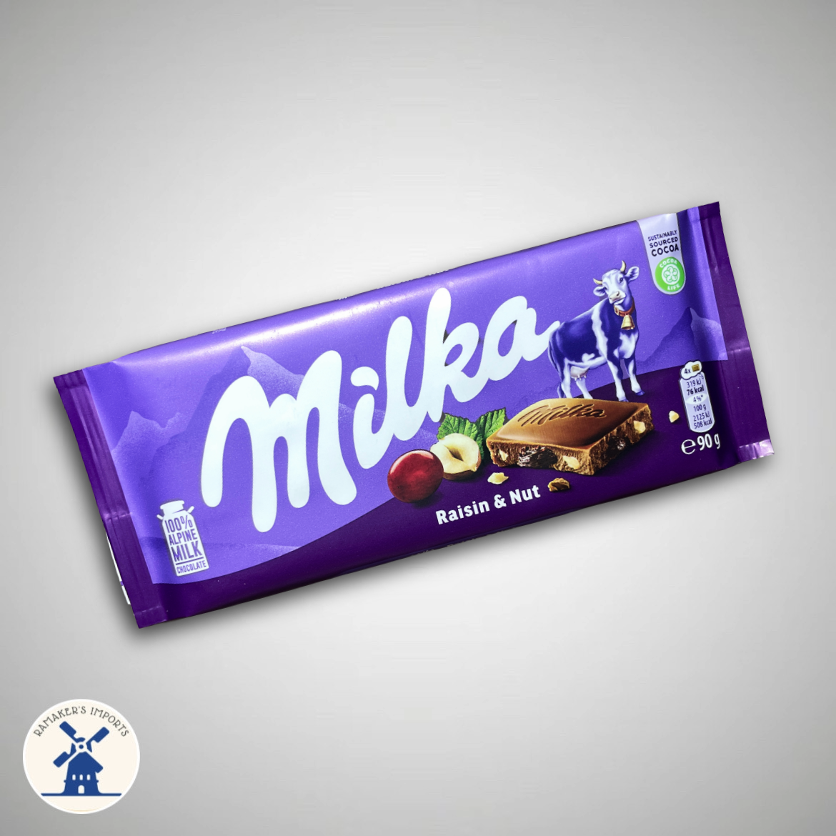 Milka Raisin & Nut Chocolate Bar