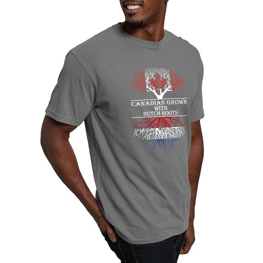 Canadian Grown with Dutch Roots Grey T-Shirt