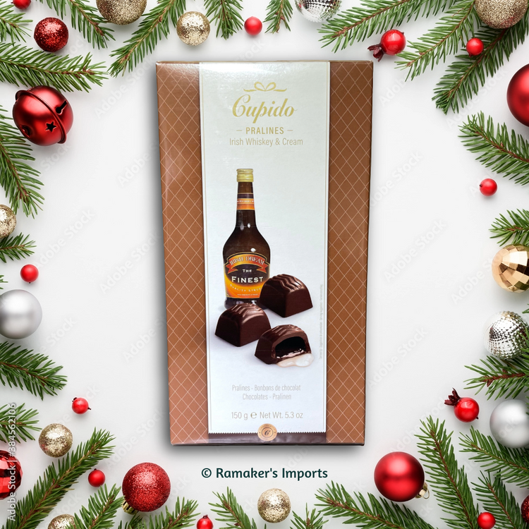 Cupido Irish Whisky & Cream Praline Chocolates