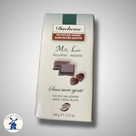 Duchesse SUGAR FREE Belgian Milk Chocolate with Hazelnut