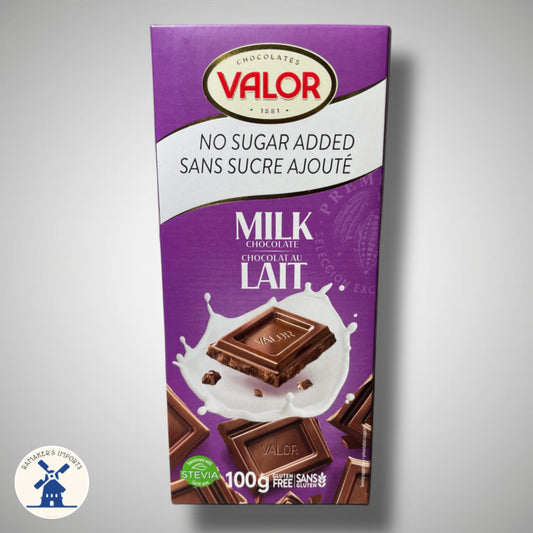Valor SUGAR FREE Milk Chocolate Bar