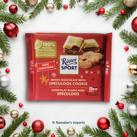 RitterSport White Chocolate with Speculoos