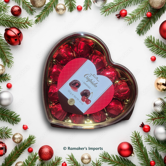 Cupido Cherries in Heart Box