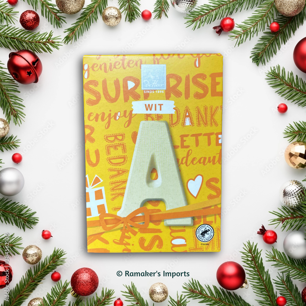 DeHeer White Chocolate Letters