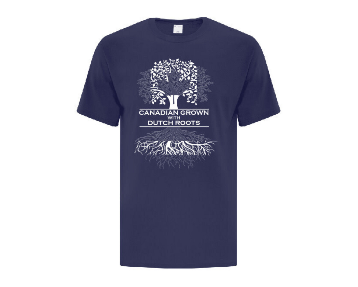 Canadian Grown with Dutch Roots Navy T-Shirt